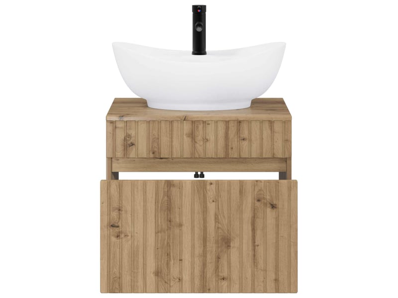  Ensemble de mobilier de salle de bain chêne artisanal cf64618  - Conforama C