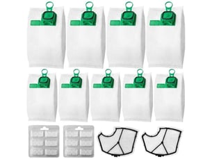 Enowelir 10 sacs de filtre pour aspirateur avec filtres de rechange compatibles