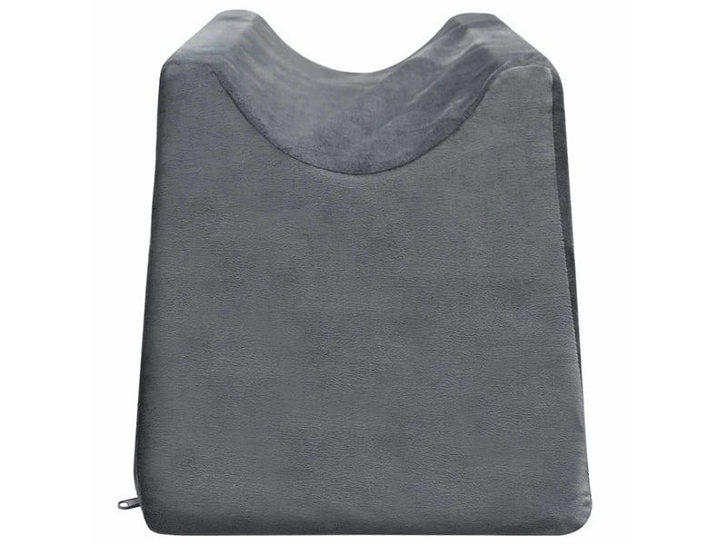 Coussin pour les jambes, oreiller 68 x 25 x 21,5 cm ferme mousse pu gris cf56584 - Conforama D