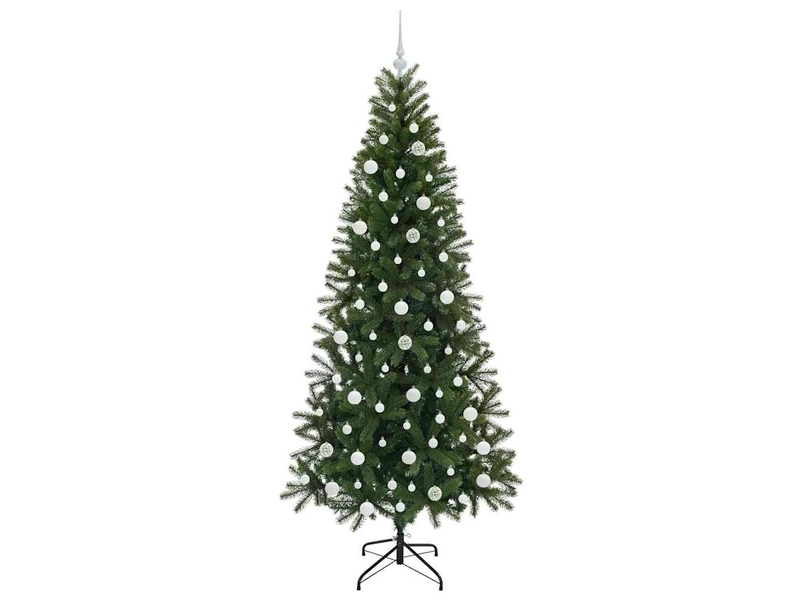 Sapin de noël - arbre de noël artificiel vert 210 cm pe et pvc - Conforama D