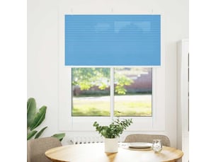 Store plissé, store de fenêtre bleu 105x100 cm largeur du tissu 104,4cm polyester cf46776