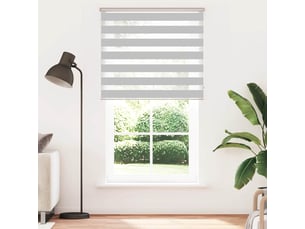 Store zèbre, store de fenêtre gris clair largeur du tissu 120,9 cm polyester cf48454