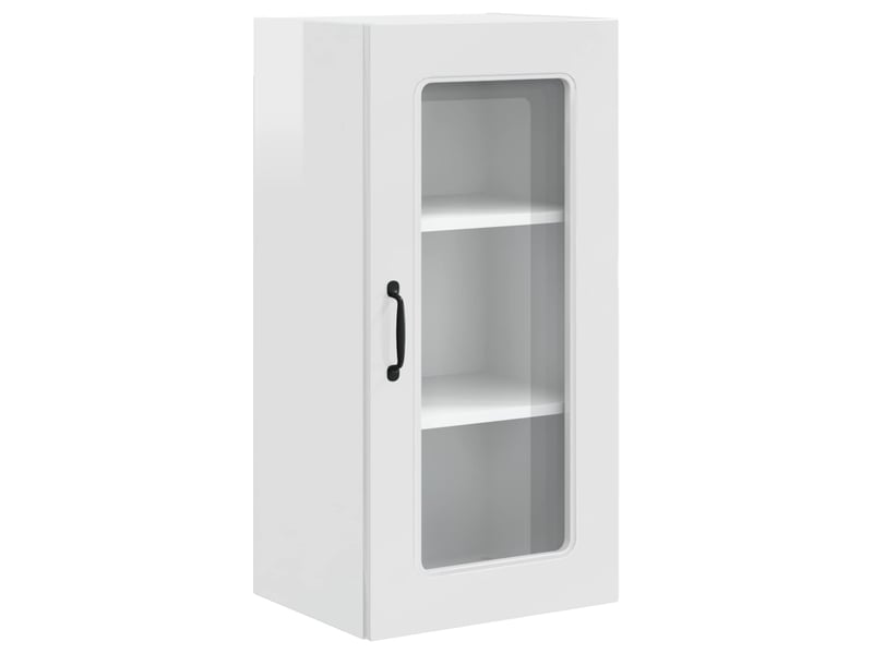  Meuble mural de cuisine | armoire de cuisine blanc brillant 40x31x80cm shl8369  - Conforama A