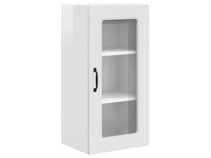Meuble mural de cuisine | armoire de cuisine blanc brillant 40x31x80cm shl8369