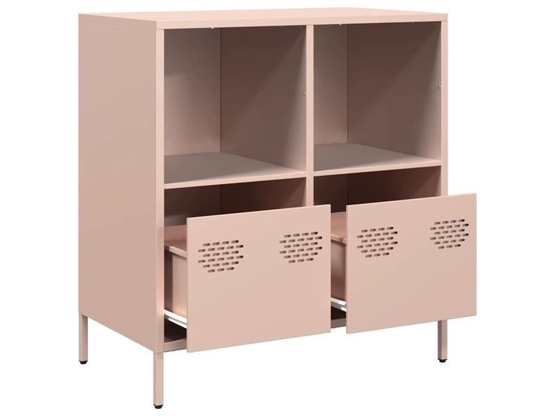  Buffet - bahut - meuble de rangement rose 68x39x73,5 cm acier laminé à froid  - Conforama E