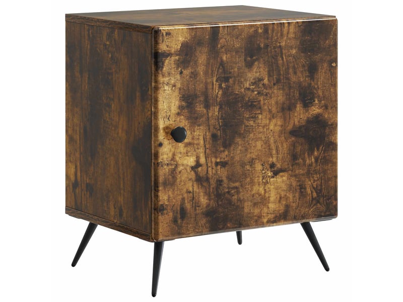  Table de chevet - cabinet de chevet - table de nuit chêne fumé 43 x 34,5 x 50 cm  - Conforama A
