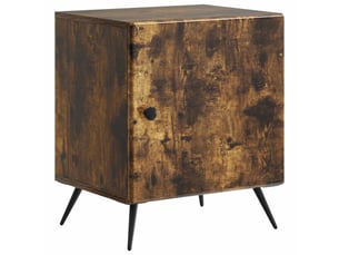 Table de chevet - cabinet de chevet - table de nuit chêne fumé 43 x 34,5 x 50 cm