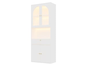 Bibliotheque coloris  blanc  EVRYAE   - 35 cm x 180 cm