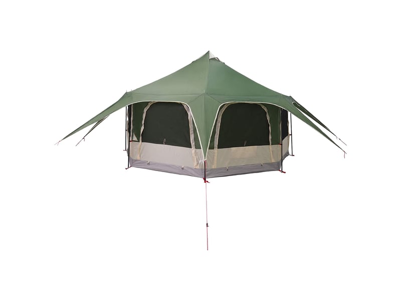 Tente de camping, tente familiale 5 personne vert - Conforama D
