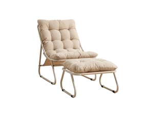 Fauteuil fixe   Tissu beige