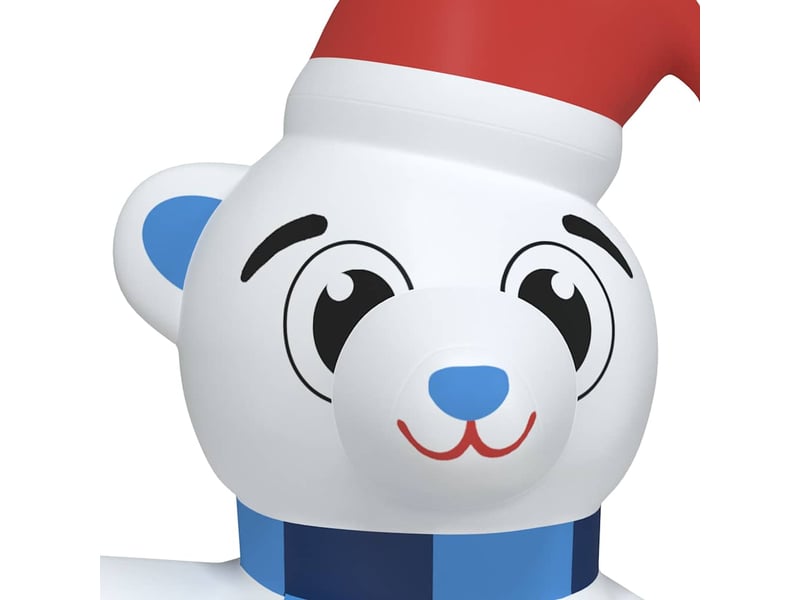  Ourson en peluche gonflable de noël avec led 180 cm  - Conforama E