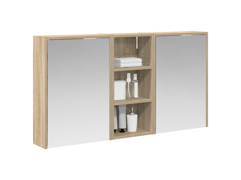  Ensemble de meubles de salle de bain 3 pcs 116x16x62.5 cm shl2316  - Conforama C