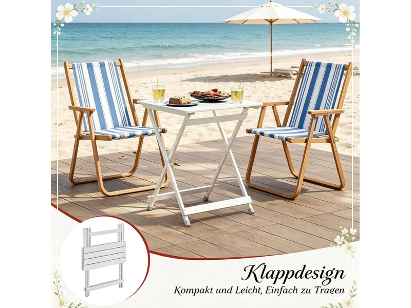  Table pliante d'extérieur 47x50,5x59,5 cm métal argenté  - Conforama D