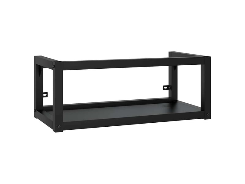 Cadre de lavabo de salle de bain vasque à encastrer noir fer shl5848  - Conforama C