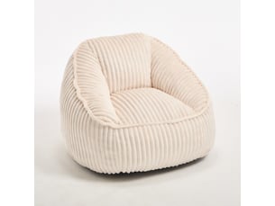 Fauteuil fixe   Velours côtelé beige vendu A l'unité