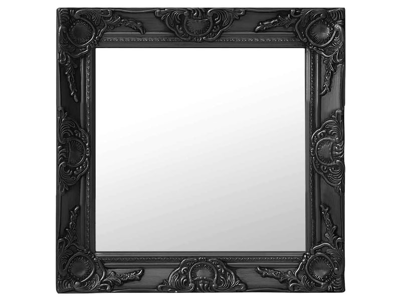  Miroir mural style baroque 50x50 cm noir cf62883  - Conforama B