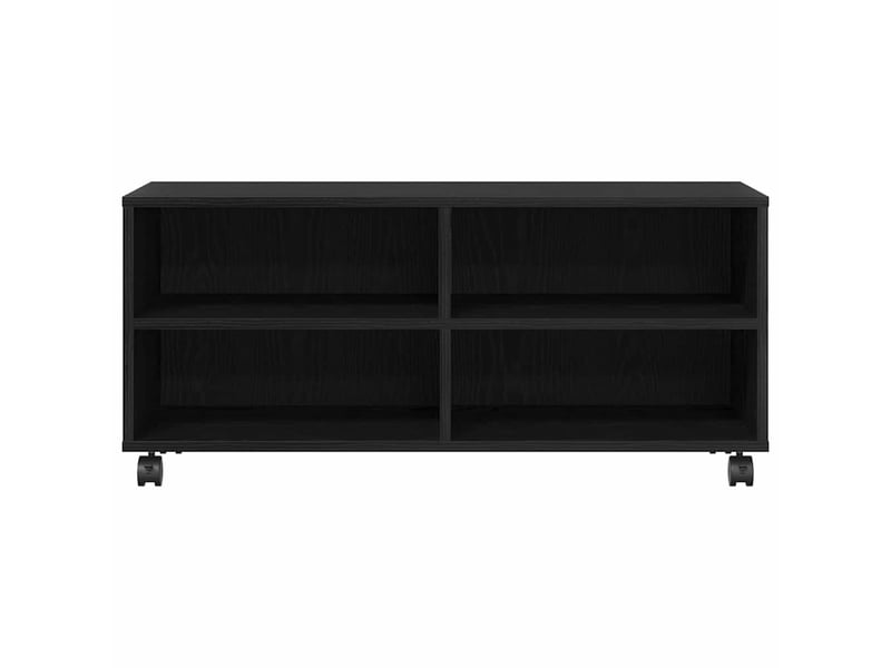  Meuble tv - banc tv - meuble de rangement 90 x 35 x 40,5 cm noir bois d'ingénierie  - Conforama E
