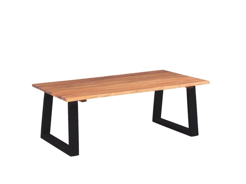  Table basse | table d'appoint salon bois d'acacia massif 110x60x40 cm  - Conforama A