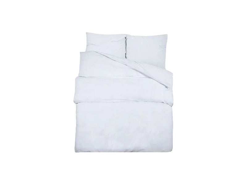  Housse de couette blanche en microfibre 140x200 cm  - Conforama A