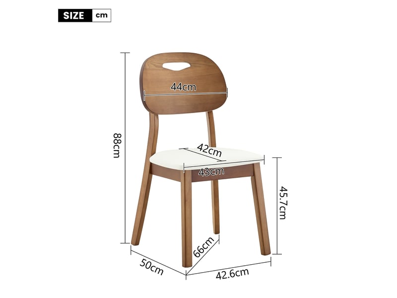 Ensemble de salle à manger moderne 4 à 6 personnes – table ronde extensible 110/150 x 110 cm avec étagères + 4 chaises rembourrées à dossier ovale – coloris noyer - Conforama W