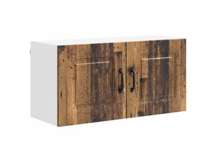 Meuble mural de cuisine | armoire de cuisine bois ancien 80x31x40cm shl6318