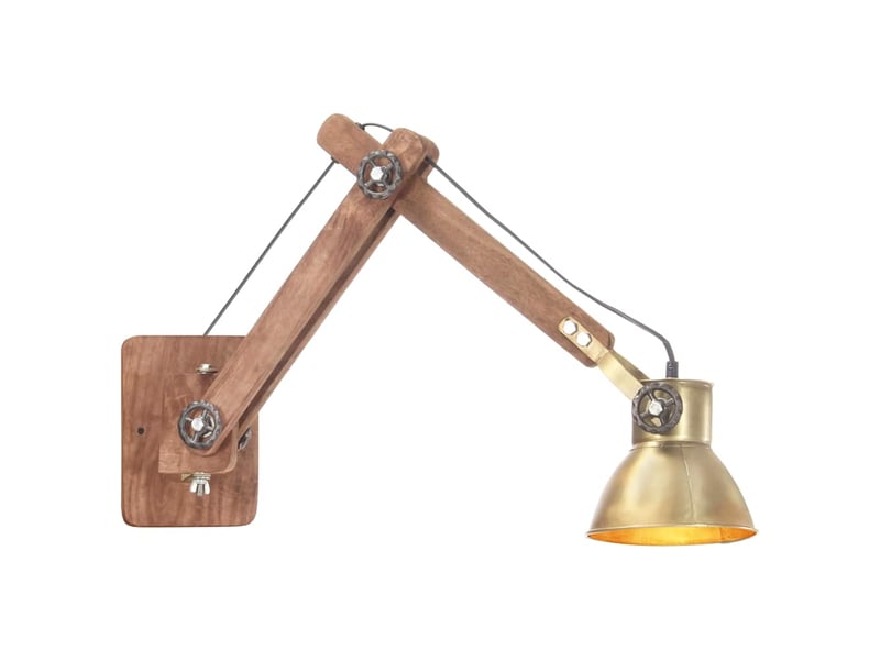  Lampe murale, applique murale style industriel laiton rond e27  - Conforama B