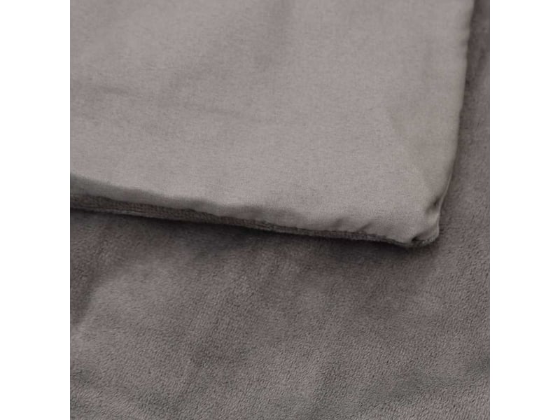  Couverture lestée adulte avec housse gris 150x200 cm 7 kg tissu  - Conforama D