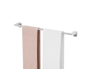 Porte-serviettes multifonctionnel 59cm peut accrocher 2 serviettes, porte-serviettes en acier inoxydable 304, brossé