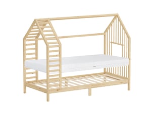 Lit cabane 90x200 cm <strong>ML-DESIGN</strong>  <strong>ECD Germany GmbH</strong> coloris naturel