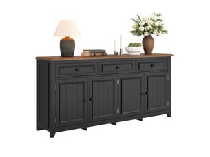 Buffet    <strong></strong> <strong></strong> - 160 cm coloris noir 