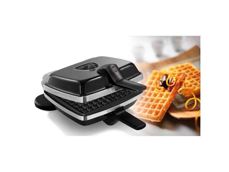  Gaufrier et croque-monsieur electrique reversible super 2 1000w plaques antiadhesives noir 7625855 - Conforama E
