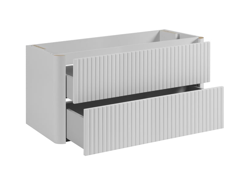  Meuble sous vasque suspendu linea 100 cm blanc  - Conforama E