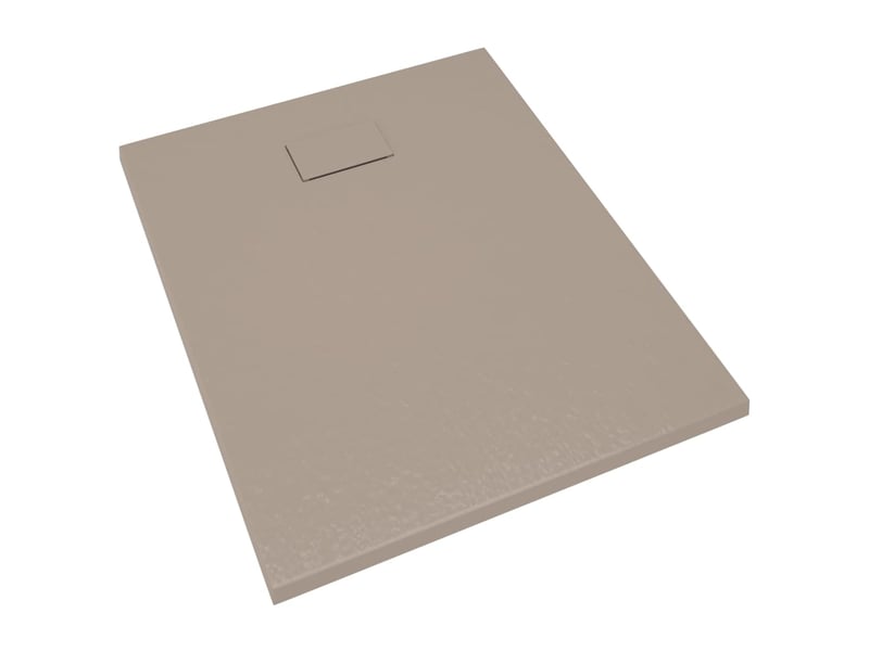  Receveur de douche base de douche bac de douche réceptacle de douche salle de bain toilette salle d’eau maison intérieur smc 100x80 cm marron 02_0001969  - Conforama A