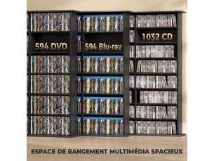 Etagère 145 cm coloris noir  