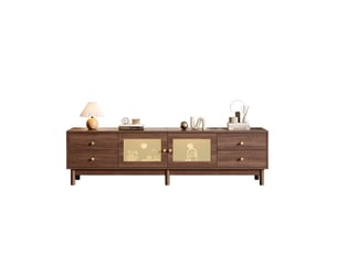 Meuble tv coloris marron 180 cm REDOM