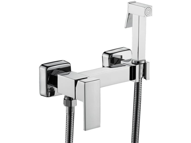  Pulvérisateur de bidet de toilette à main ensemble de pulvérisateur de salle de bain mural kit de pulvérisateur de bidet en cuivre avec eau  - Conforama D
