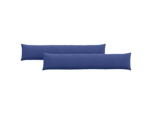 Lot de 2 coussins de canapé, coussins décoratifs bleu police 200 x 40 cm cf59017