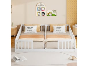 Lit superposé 90x200 cm Morn Vibe coloris blanc