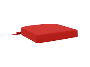 Coussin de siège, coussin d'assise en 1 pièce soest 100 % polyester rouge cf55850