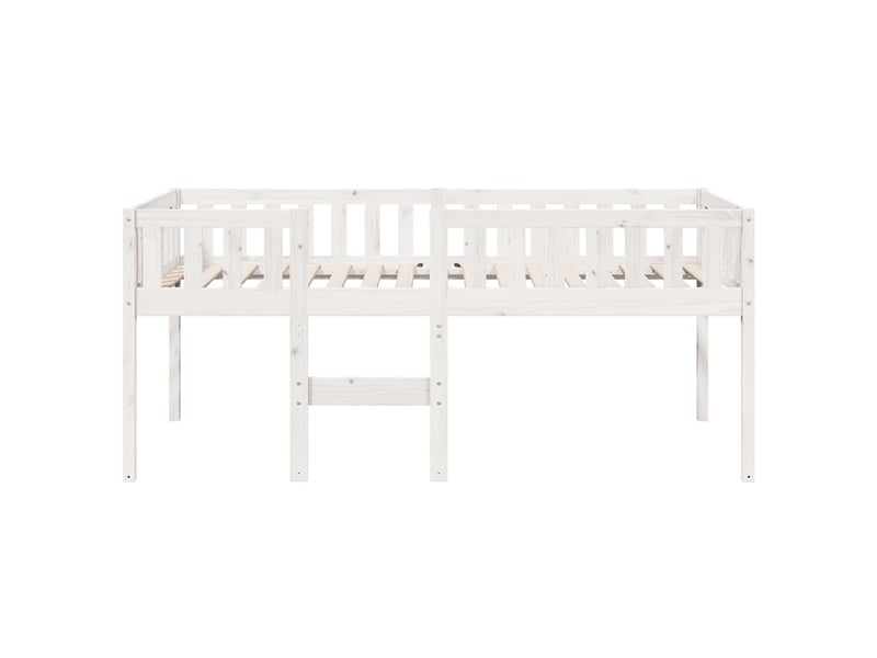  Lit pour enfants - lit jeune sans matelas blanc 90x190cm bois de pin massif  - Conforama E