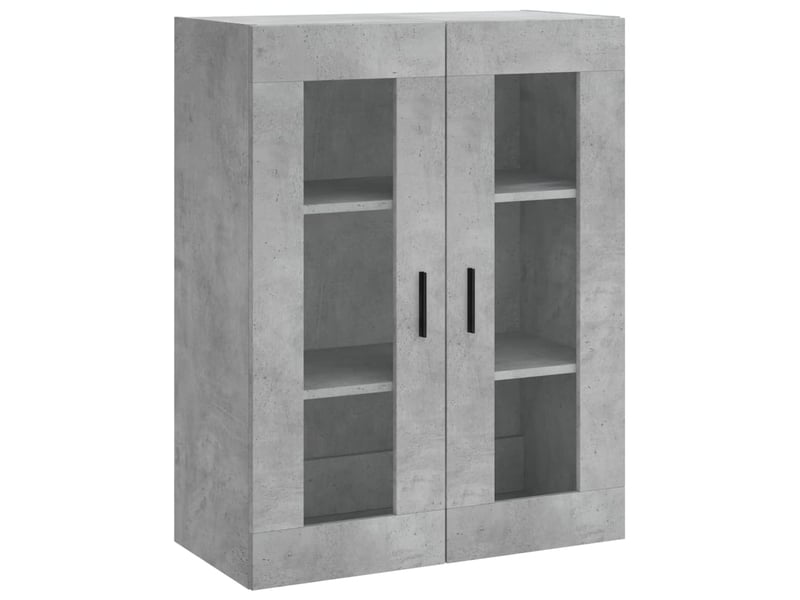  Buffet haut - bahut - meuble de rangement gris béton 69,5x34x180 cm bois d'ingénierie  - Conforama E