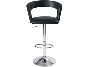 tabouret de bar assise réglable en hauteur <strong>KAYELLES</strong> 124-AYO - noir hauteur d'assise 81 cm vendu Par paire
