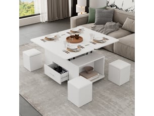 Table basse  coloris blanc <strong></strong> <strong></strong>