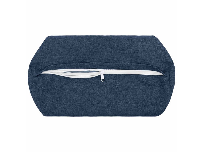  Lot de 6 coussins avec oreiller, coussins décoratifs heerlen bleu tissu cf50674  - Conforama D