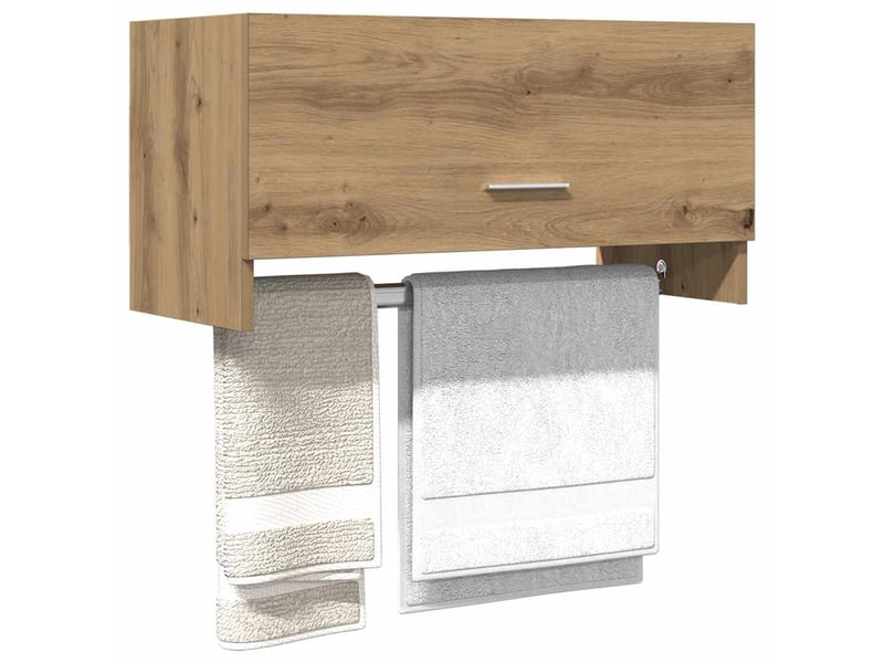  Armoire en chêne artisanal 70x32,5x35 cm bois d'ingénierie  - Conforama C