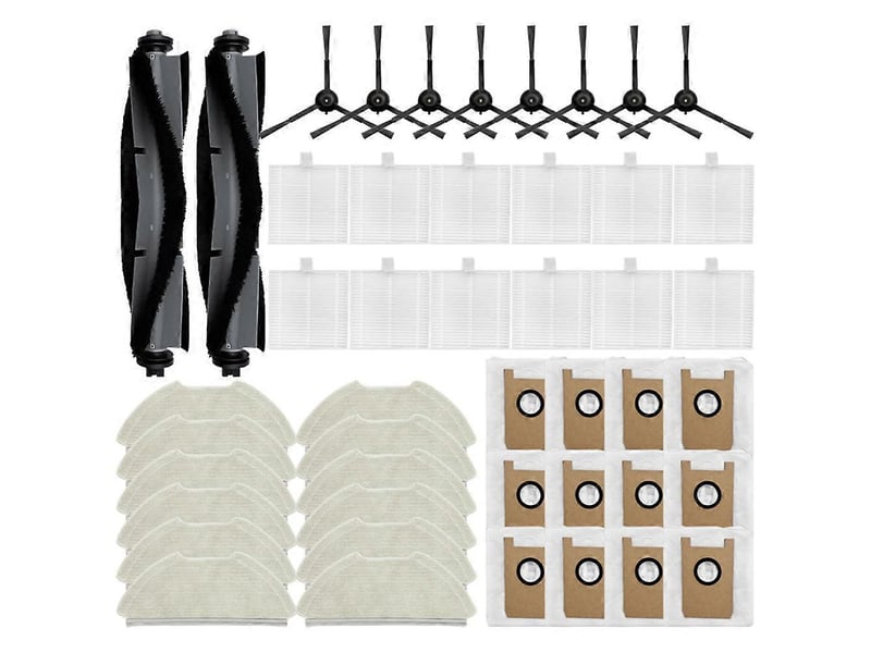 Compatible for t20+ replacement parts accessories main side brush filter mop cloth dust bag - Conforama A