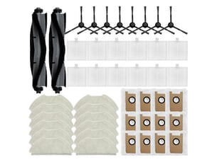 Compatible for t20+ replacement parts accessories main side brush filter mop cloth dust bag