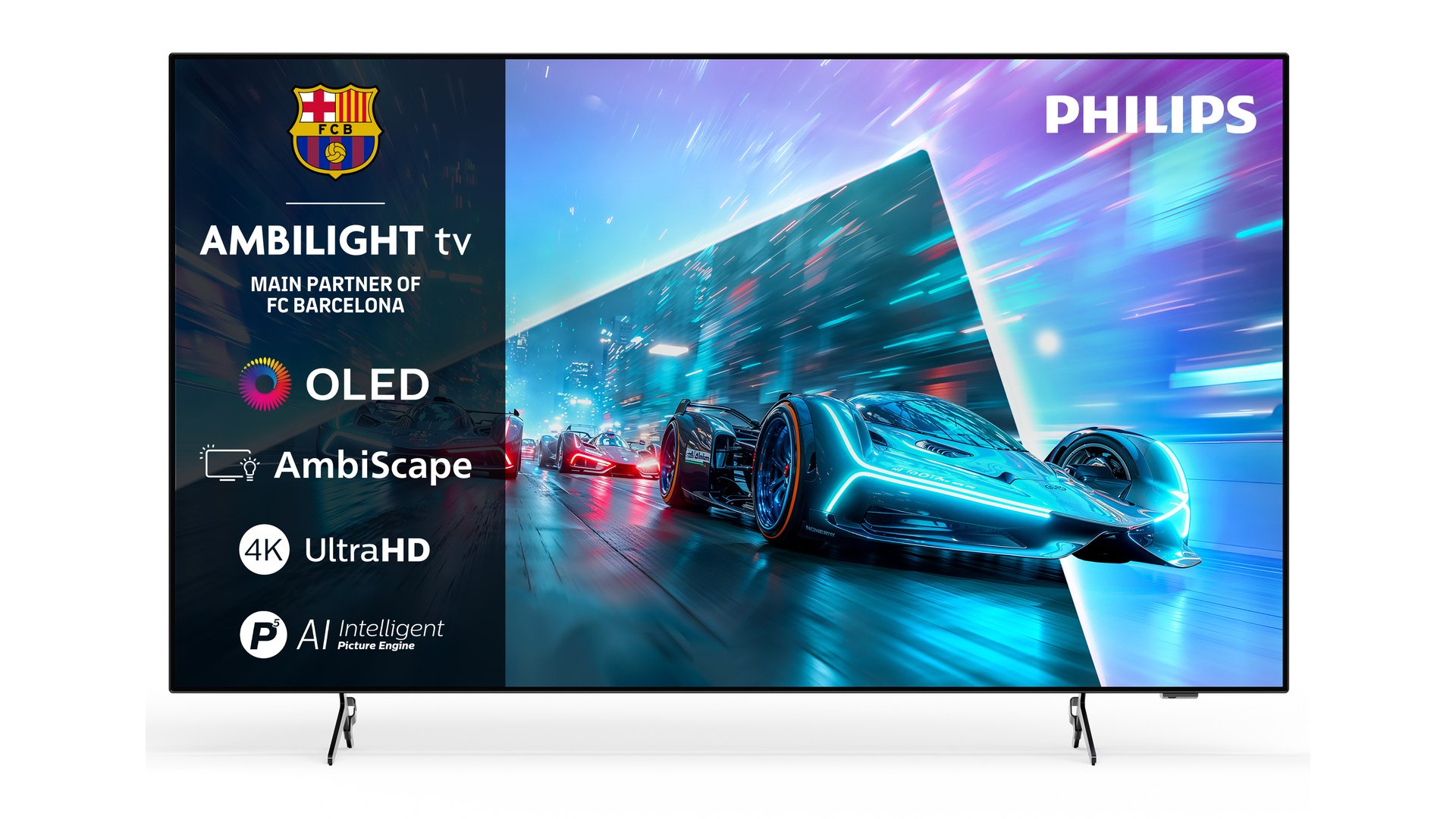 PHILIPS TV 139 cm UHD 4K Oled PHILIPS 55OLED761/12 Noir 77.1 Conforama