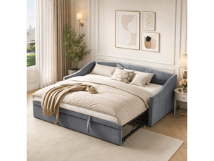 Lit banquette 180x200 cm Lychoeey   coloris gris