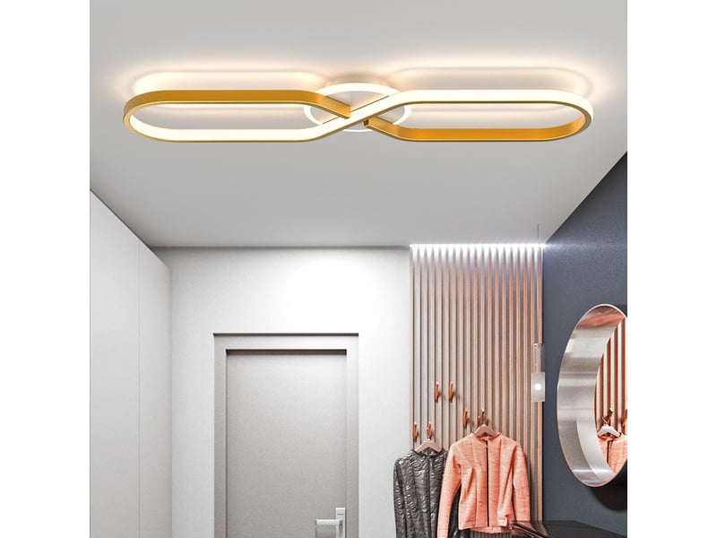  Plafonnier led carré moderne 36w 48cm lumière blanche froide 6500k  - Conforama C